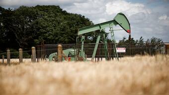 A pumpjack operates at the Vermilion Energy site in Trigueres, France, on June 14, 2024. Reuters File