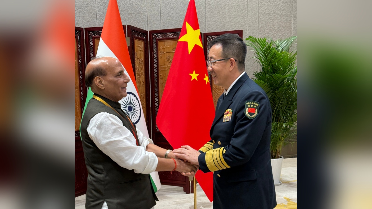 Rajnath Singh and Dong Jun at SCO Summit