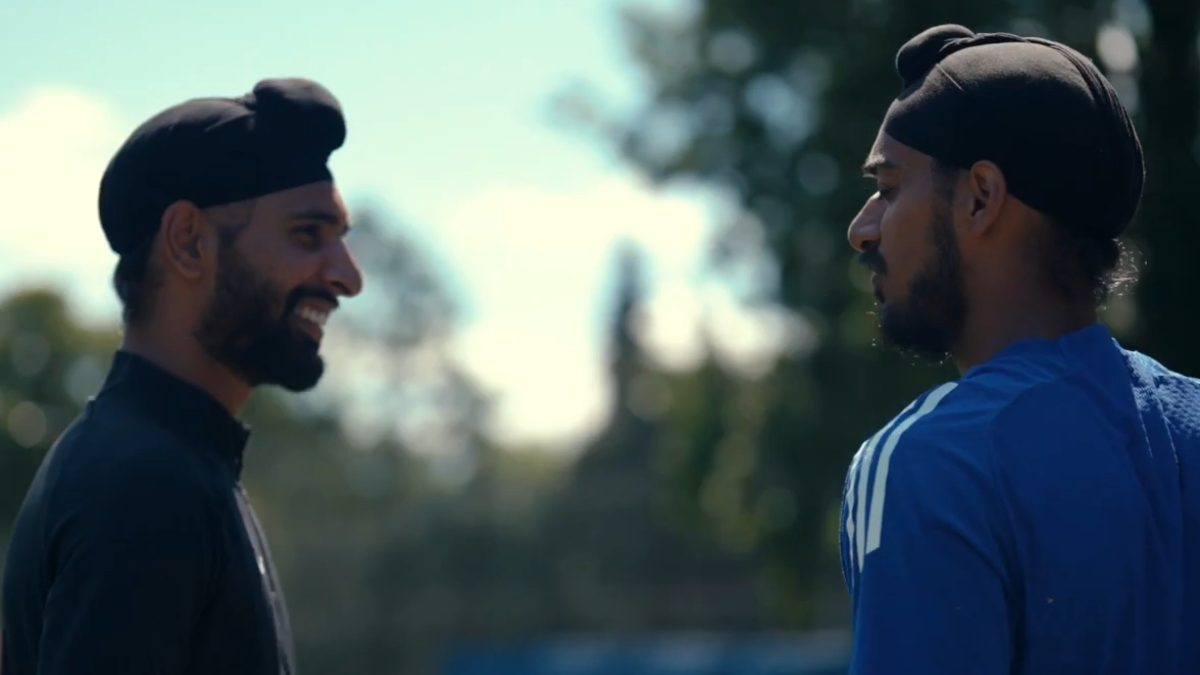 Punjab left-arm spinner Harpreet Brar is training with Indian team in Birmingham. Image: BCCI
Punjab left-arm spinner Harpreet Brar is training with Indian team in Birmingham. Image: BCCI