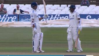 The first India A vs England Lions unofficial Test ended in a draw. Image: JioHotstar

