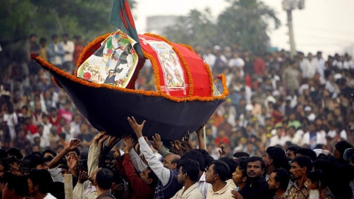 The boat is the political symbol of the Awami League, which is the largest and the founding party of Bangladesh. Image: AFP The boat is the political symbol of the Awami League, which is the largest and the founding party of Bangladesh. Image: AFP