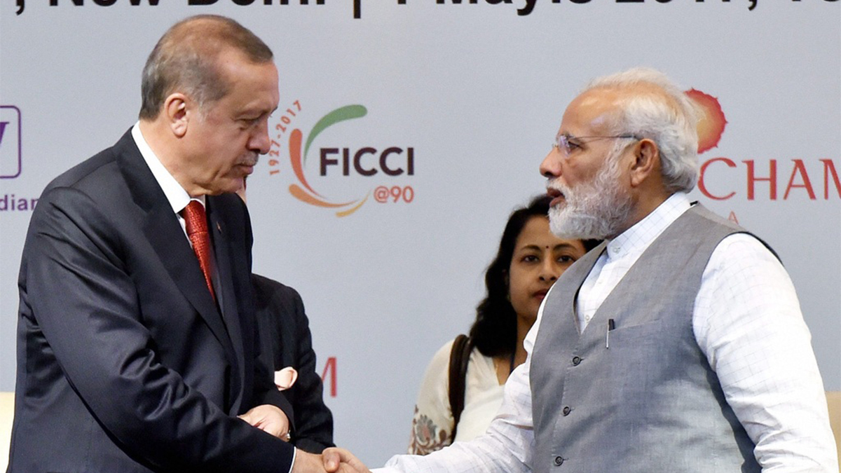 (File) Prime Minister Narendra Modi with Turkish President Recep Tayyip Erdogan. PTI (File) Prime Minister Narendra Modi with Turkish President Recep Tayyip Erdogan. PTI