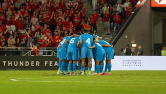 The Indian football team suffered a 0-1 defeat against Hong Kong, a team ranked 26 places lower on the FIFA rankings on Tuesday, 10 June. Image credit: X/@IndianFootball