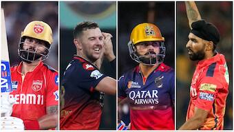 While Shreyas Iyer has been dismissed four times by Australian pacer Josh Hazlewood, Virat Kohli's scoring rate could be slowedf down by Harpreet Brar. Image credit: AP/Reuters/PTI
