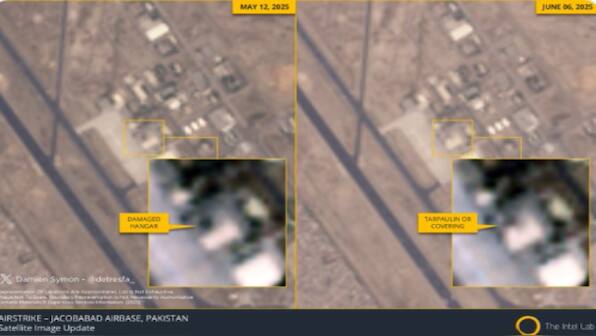 Op Sindoor: Pakistan's Jacobabad airbase hangar that India hit covered with tarpaulin, show satellite images