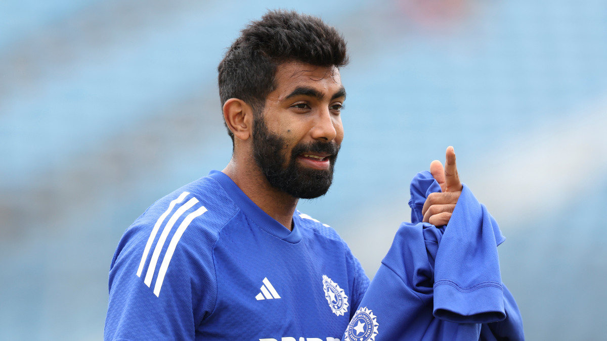 India pacer Jasprit Bumrah at a training session at Headingley, Leeds ahead of the final day of the first Test against England. AP India pacer Jasprit Bumrah at a training session at Headingley, Leeds ahead of the final day of the first Test against England. AP