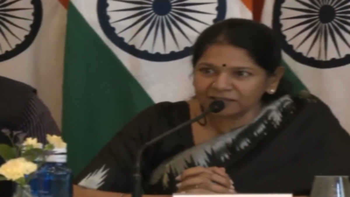 DMK MP Kanimozhi Karunanidhi. ANI DMK MP Kanimozhi Karunanidhi. ANI