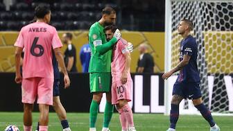 Lionel Messi's efforts to find a goal went in vain as PSG defeated Inter Miami at Club World Cup. Image: Reuters