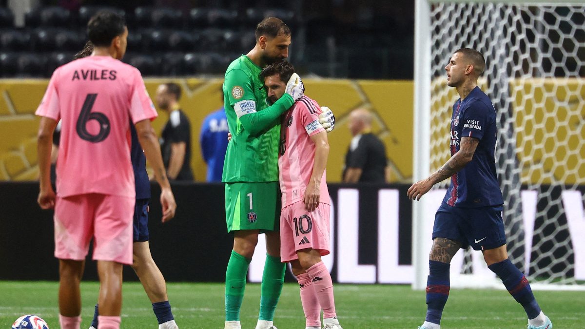 Lionel Messi's efforts to find a goal went in vain as PSG defeated Inter Miami at Club World Cup. Image: Reuters Lionel Messi's efforts to find a goal went in vain as PSG defeated Inter Miami at Club World Cup. Image: Reuters