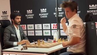 The video of Magnus Carlsen slamming the table after losing to D Gukesh had become a worldwide rage.