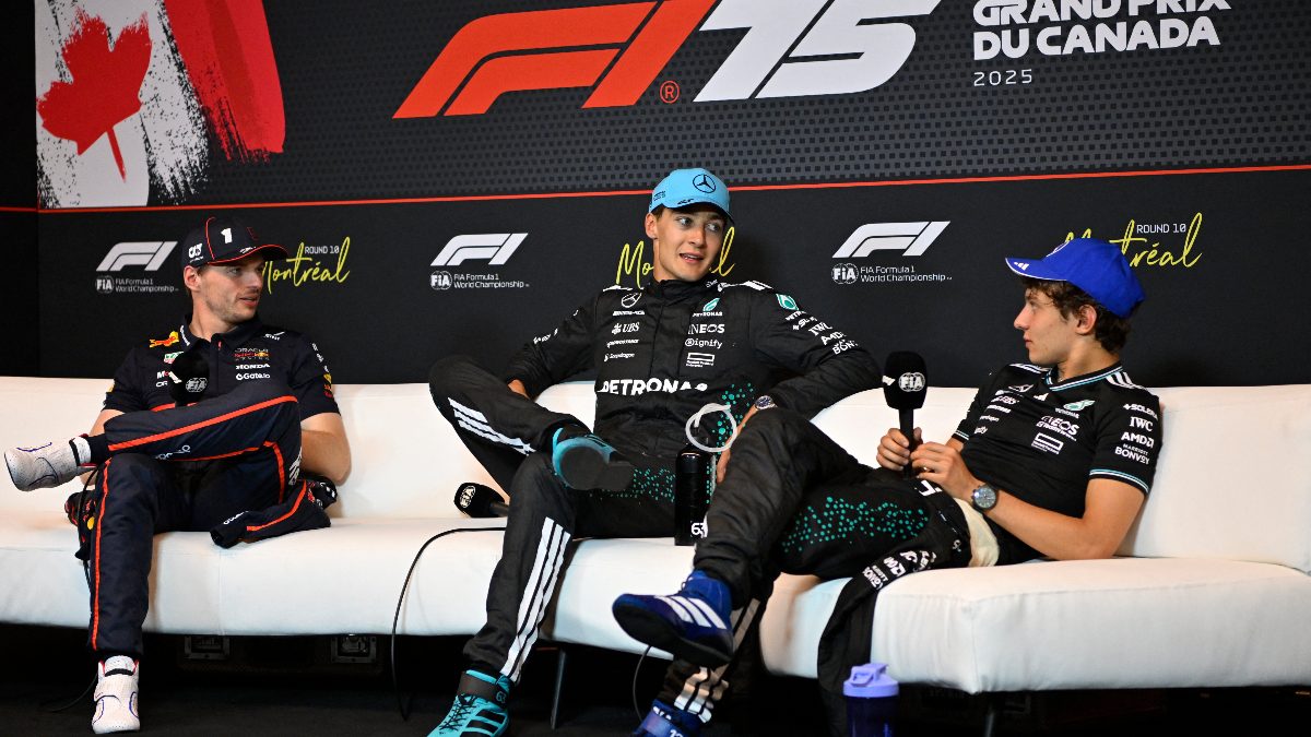 Will Mercedes sack George Russell to bring in Max Verstappen? image: Reuters Will Mercedes sack George Russell to bring in Max Verstappen? image: Reuters