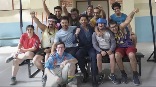 Shah Rukh Khan visits Sitaare Zameen Par set, says 'Aamir Khan has told me at least 10 times...' WATCH