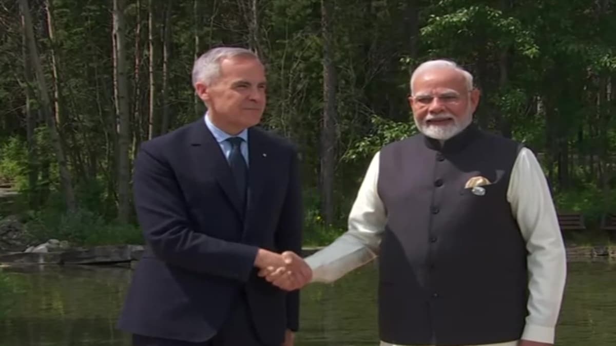 PM Modi welcomed by Canadian PM Carney at G7, holds bilateral with German Chancellor