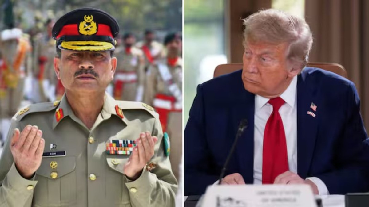 President Donald Trump honoured a terror-sponsoring field marshal by hosting lunch for Asim Munir in the White House—a rare gesture in US history. (Moneycontrol) President Donald Trump honoured a terror-sponsoring field marshal by hosting lunch for Asim Munir in the White House—a rare gesture in US history. (Moneycontrol)