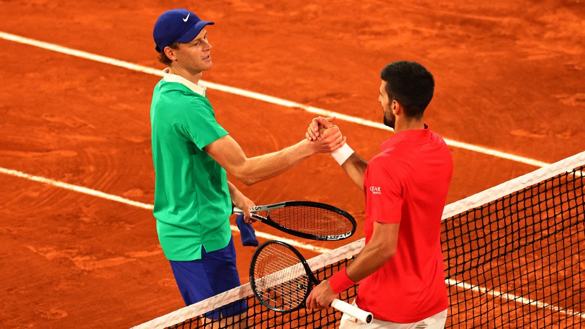 Some feedback from Novak Djokovic in 2022 helped Jannik Sinner massively improve his game. Image: Reuters Some feedback from Novak Djokovic in 2022 helped Jannik Sinner massively improve his game. Image: Reuters