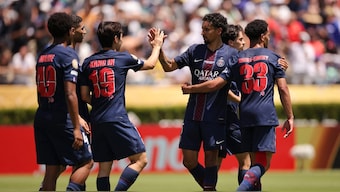 European champions Paris St Germain defeated Atletico Madrid 4-0 at Club World Cup. Image: Reuters
