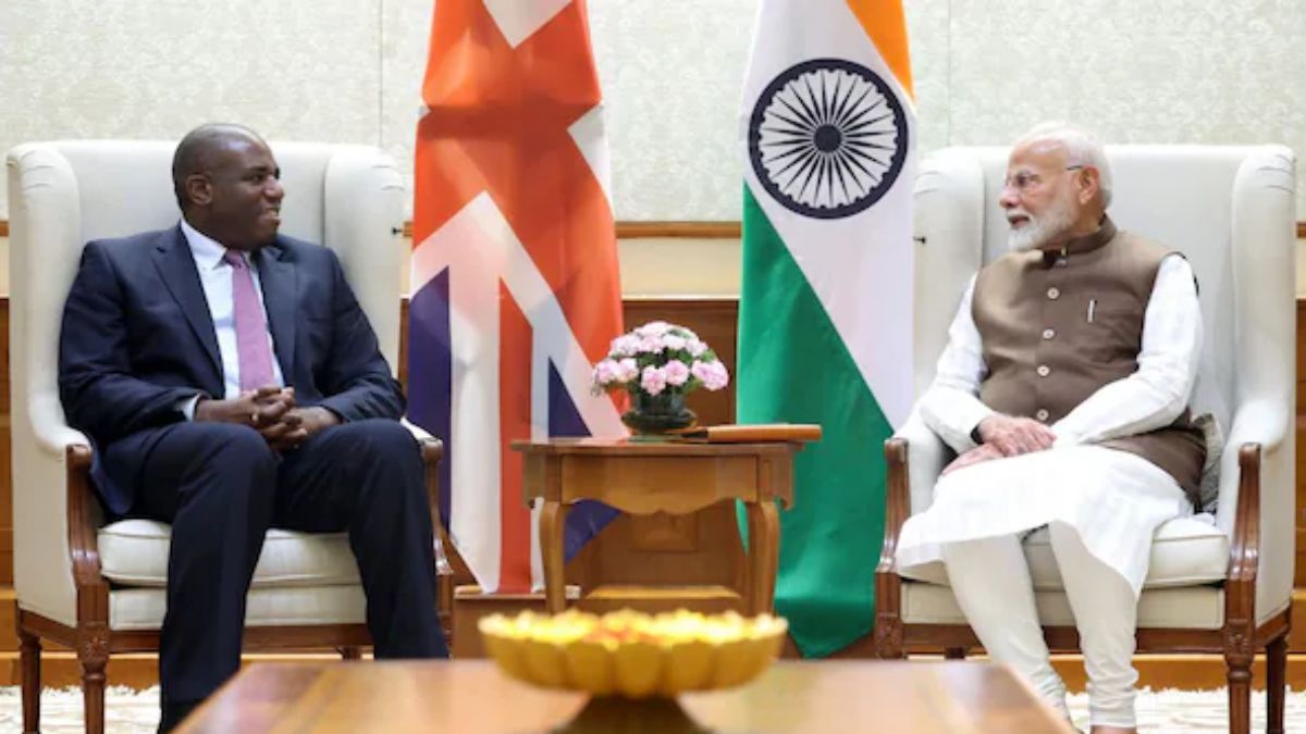 UK Foreign Secretary David Lammy with PM Modi. File Image
 UK Foreign Secretary David Lammy with PM Modi. File Image