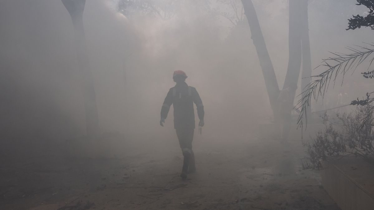 A firefighter works at the site where Air India flight 171 crashed in a residential area near the airport in Ahmedabad on June 12, 2025. Image- AFP A firefighter works at the site where Air India flight 171 crashed in a residential area near the airport in Ahmedabad on June 12, 2025. Image- AFP