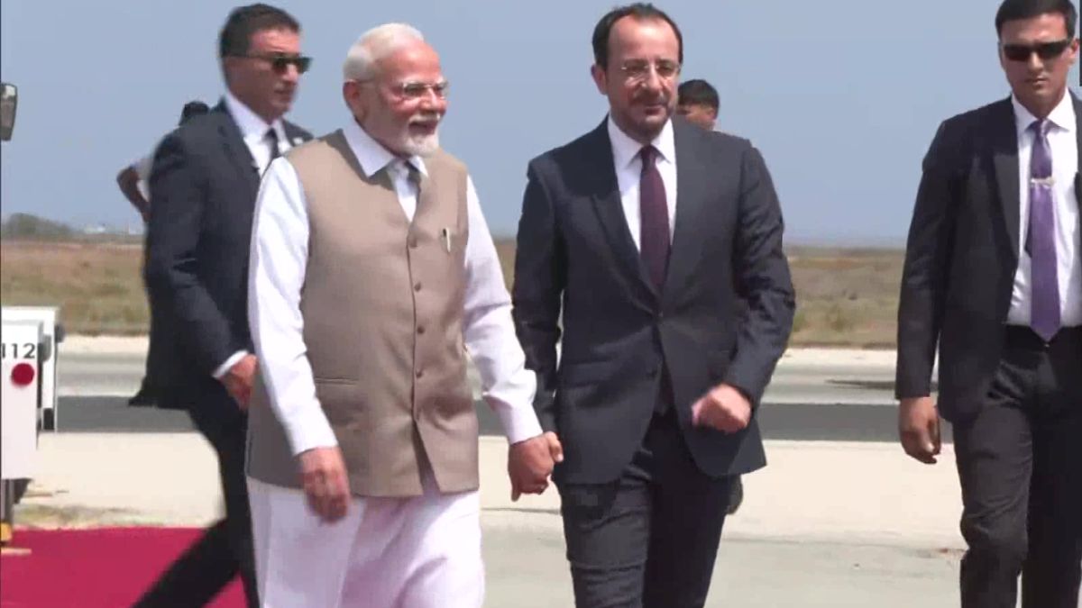 PM Modi arrives in Cyprus, first Indian PM to visit in over 20 years PM Modi arrives in Cyprus, first Indian PM to visit in over 20 years