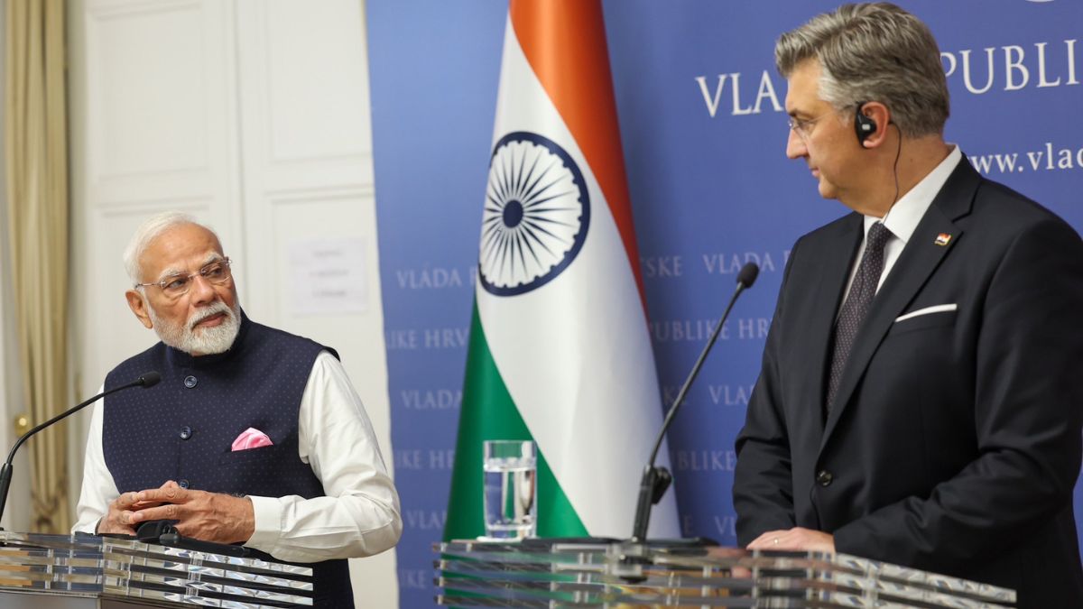 Both countries signed agreements in the presence of PM Modi and Croatian PM Andrej Plenkovic in Zagreb. Image/X/@MEAIndia Both countries signed agreements in the presence of PM Modi and Croatian PM Andrej Plenkovic in Zagreb. Image/X/@MEAIndia