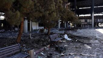 This picture shows the heavily damaged building of the Islamic Republic of Iran Broadcasting (IRIB) after it was hit a few days earlier in an Israeli strike, in Tehran, on June 19, 2025.  AFP Photo