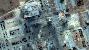 This handout satellite picture provided by Maxar Technologies and taken on June 22, 2025, shows damage after US strikes on the Isfahan nuclear enrichment facility in central Iran.- AFP Photo