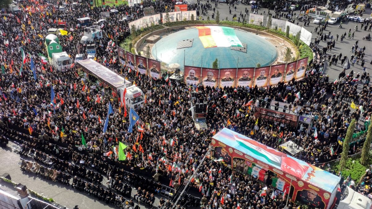 ‘Death to America, Death to Israel’: Hundreds of thousands mourn top Iranian generals killed in Israeli strikes