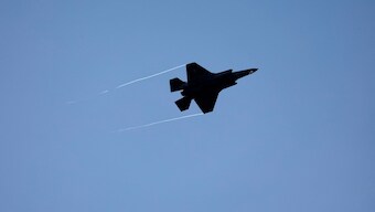 A Lockheed Martin F-35A fighter jet performs during an exhibition flight at the 55th International Paris Airshow at Le Bourget Airport near Paris, France, on June 16, 2025. Reuters File