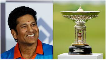Sachin Tendulkar has pushed for MAK Pataudi's legacy to be preserved in England-India Test series following the ECB's decision to rebrand the winner's trophy as 'Anderson-Tendulkar Trophy'. PTI/Reuters