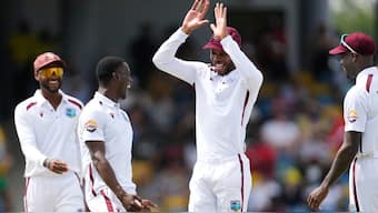 Shamar Joseph took four wickets as Australia were bowled out for just 180. Image: Reuters