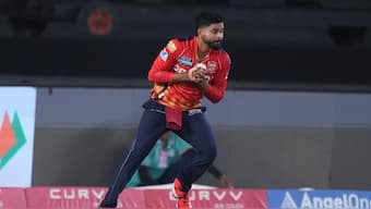 Punjab Kings captain Shreyas Iyer completes a fine catch near long on to dismiss Royal Challengers Bengaluru opener Phil Salt in the final of the 2025 Indian Premier League in Ahmedabad. AP