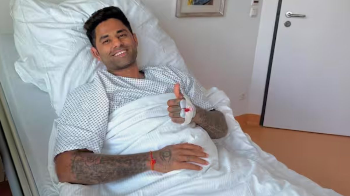 Suryakumar Yadav underwent a sports hernia surgery in his lower right abdomen in Munich. Image: Suryakumar Yadav on Instagram
Suryakumar Yadav underwent a sports hernia surgery in his lower right abdomen in Munich. Image: Suryakumar Yadav on Instagram