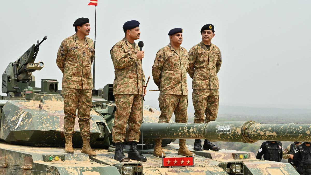 Chief of Army Staff of Pakistan and now the 'field marshal' Asim Munir holds a microphone during his visit at the Tilla Field Firing Ranges, Pakistan, May 1, 2025. Inter-Services Public Relations (ISPR) via Reuters Chief of Army Staff of Pakistan and now the 'field marshal' Asim Munir holds a microphone during his visit at the Tilla Field Firing Ranges, Pakistan, May 1, 2025. Inter-Services Public Relations (ISPR) via Reuters