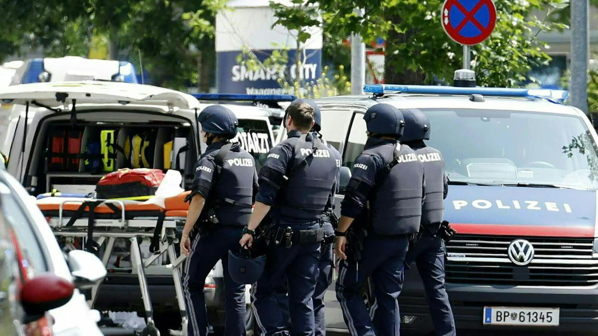 Police officers and ambulances in a street close to a school where a shooting has been reported in Graz, Austria. AFP Police officers and ambulances in a street close to a school where a shooting has been reported in Graz, Austria. AFP