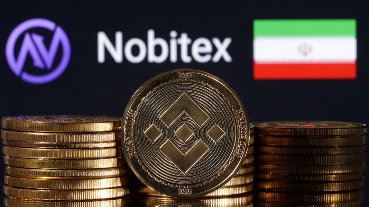 Representations of cryptocurrency Binance are seen in front of displayed Nobitex logo and Iran flag in this illustration taken November 3, 2022. REUTERS Representations of cryptocurrency Binance are seen in front of displayed Nobitex logo and Iran flag in this illustration taken November 3, 2022. REUTERS