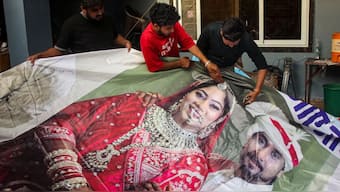 Raja Raghuvanshi (29) and Sonam were married on May 11 in Indore. PTI
