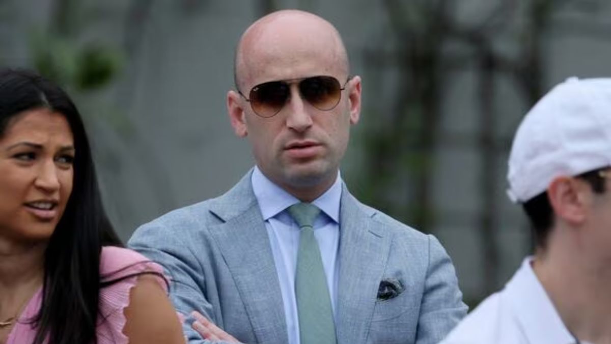 Stephen Miller and Katie Miller. File Photo- Reuters Stephen Miller and Katie Miller. File Photo- Reuters