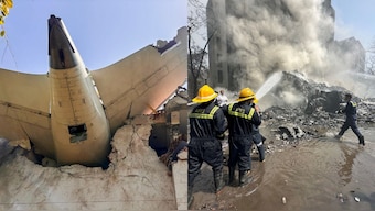 The plane crashed into a students' hostel at BJ Medical College in Ahmedabad. PTI
