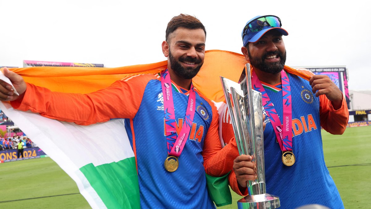 Virat Kohli and Rohit Sharma had starred in India's triumph in the 2024 T20 World Cup in the US and the Caribbean. Reuters Virat Kohli and Rohit Sharma had starred in India's triumph in the 2024 T20 World Cup in the US and the Caribbean. Reuters