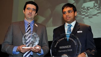 Russian Grandmaster Vladimir Kramnik lost twice to Viswanathan Anand in the Chess World Championships. Image: Reuters