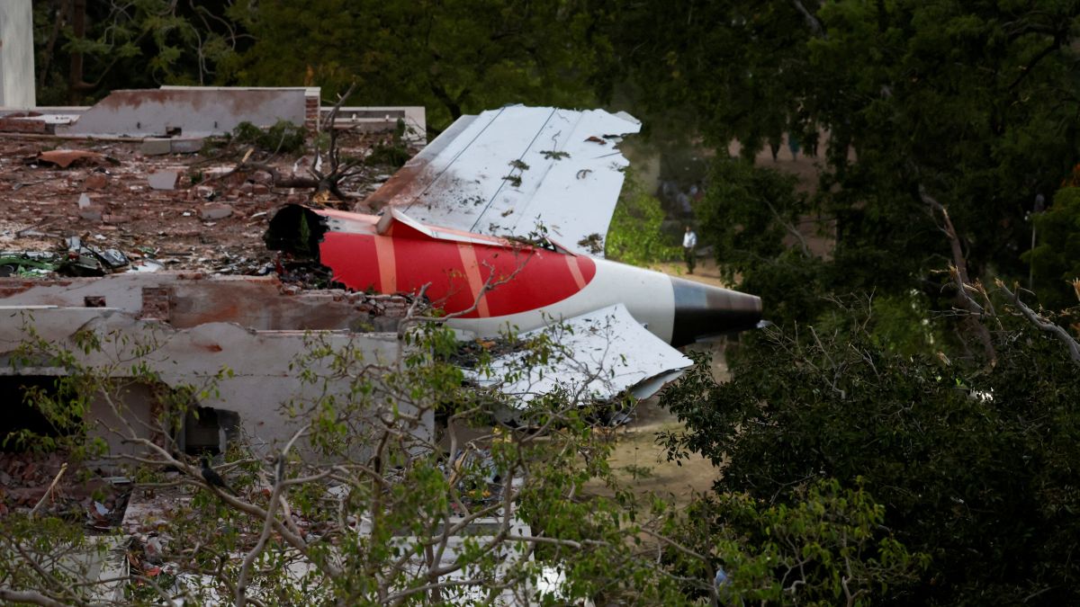 The tail of an Air India Boeing 787 Dreamliner plane that crashed is seen stuck on a building after the incident in Ahmedabad, India, on June 12. In the aftermath of the crash, Air India continues to cancel several flights. Reuters The tail of an Air India Boeing 787 Dreamliner plane that crashed is seen stuck on a building after the incident in Ahmedabad, India, on June 12. In the aftermath of the crash, Air India continues to cancel several flights. Reuters