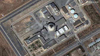 A satellite image shows the damaged Arak heavy water reactor facilities, following Israelli airstrikes, in Iran, June 19, 2025. Reuters