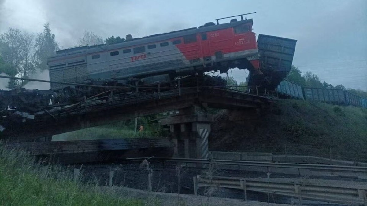 Russia: After Bryansk, fright train derails in Kursk as second bridge collapses in 24 hours