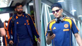 Jasprit Bumrah (L) and Shubman Gill (R) arrive in England for five-Test series starting 20 June. Image: BCCI/Insta 