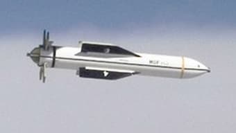 A B-52 releases a test version of the Massive Ordnance Penetrator (MOP) during a test of the weapon over White Sands Missile Range, Image courtesy: US Department of Defence