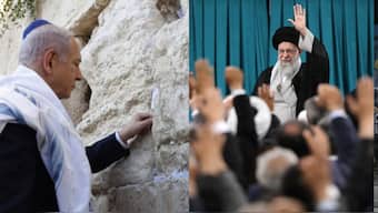 Israel's Prime Minister Benjamin Netanyahu (L) and Iran's Supreme Leader Ayatollah Khamenei (R) have one thing in common, both use history to justify their present. AFP/ AP