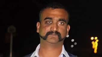 A file photo of Group Captain Abhinandan Varthaman after his release by the Pak Army