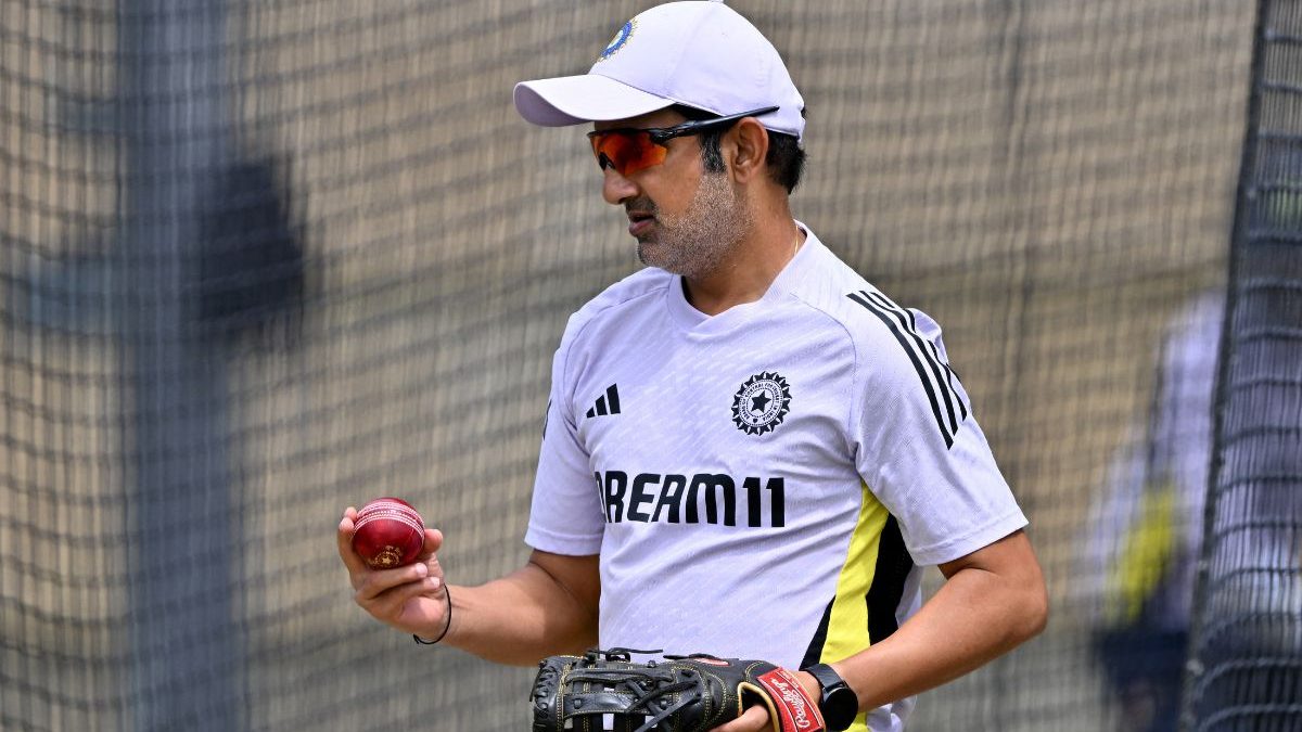 India’s head coach Gautam Gambhir looks on during a practice session. Image: AFP India’s head coach Gautam Gambhir looks on during a practice session. Image: AFP