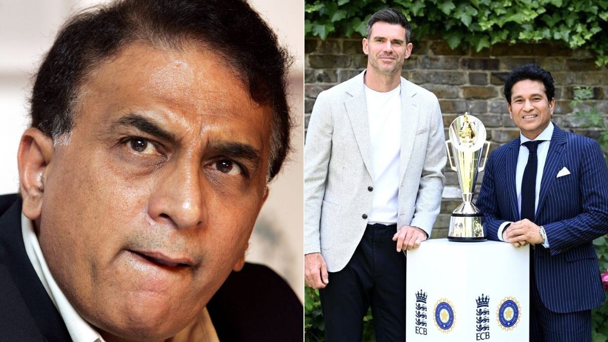 Sunil Gavaskar has slammed ECB for putting Anderson's name ahead of Tendulkar in Anderson-Tendulkar Trophy. Image: Reuters/X-JayShah Sunil Gavaskar has slammed ECB for putting Anderson's name ahead of Tendulkar in Anderson-Tendulkar Trophy. Image: Reuters/X-JayShah