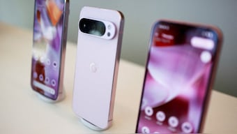 The new Pixel 9 smart phone series is displayed at a Made by Google event in Mountain View, California, US, August 13, 2024. File Image/Reuters
